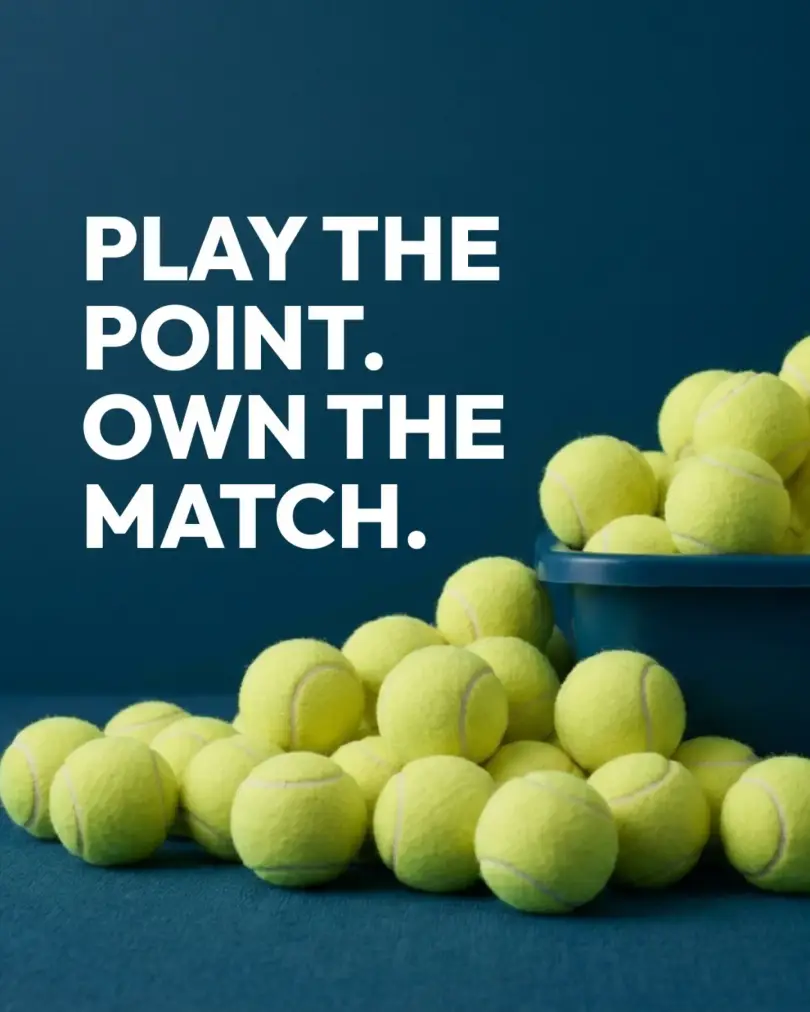 Play the point, own the match graphic